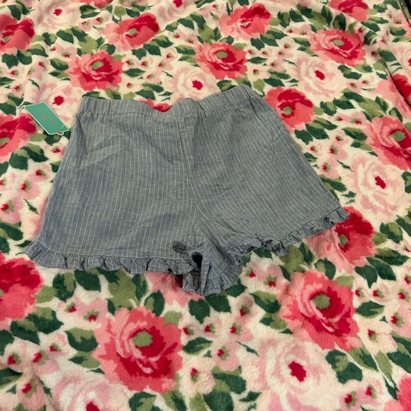 NWT Girls XL Copper Key Ruffled Stripe Shorts - Picture 7 of 7